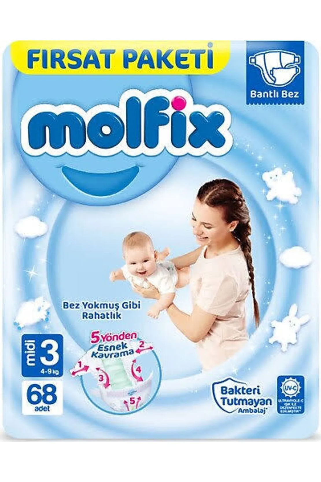 Пелени Molfix 3- 68 броя