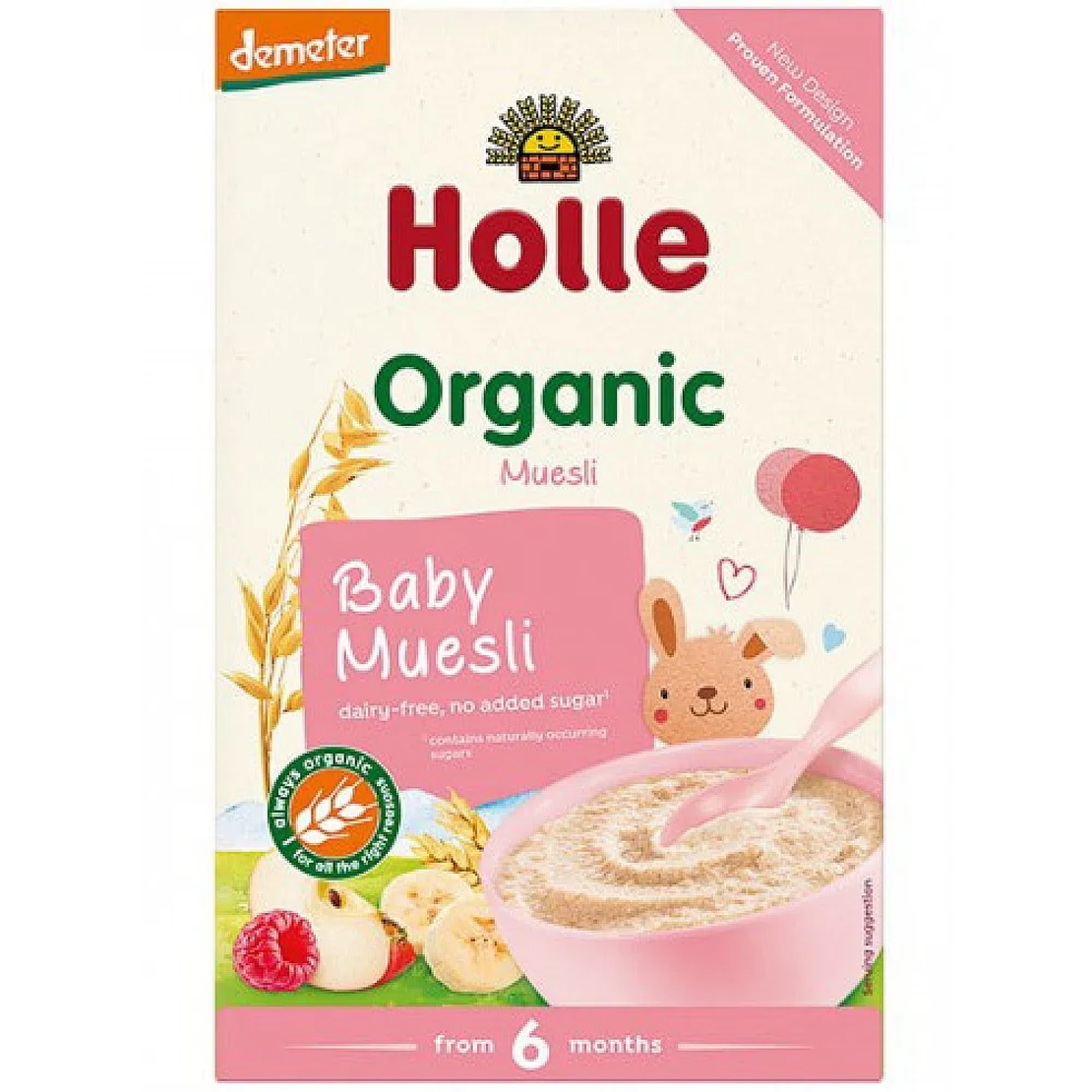 HOLLE БИО Бебешка мюсли каша 6м. 250г