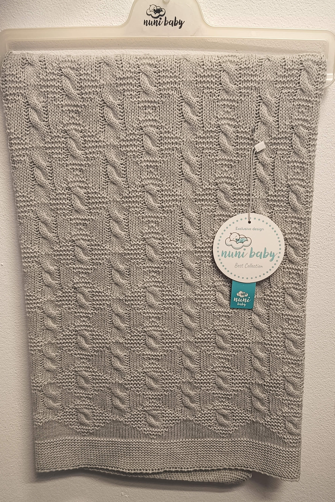 Меко одеяло без подплата в сив цвят