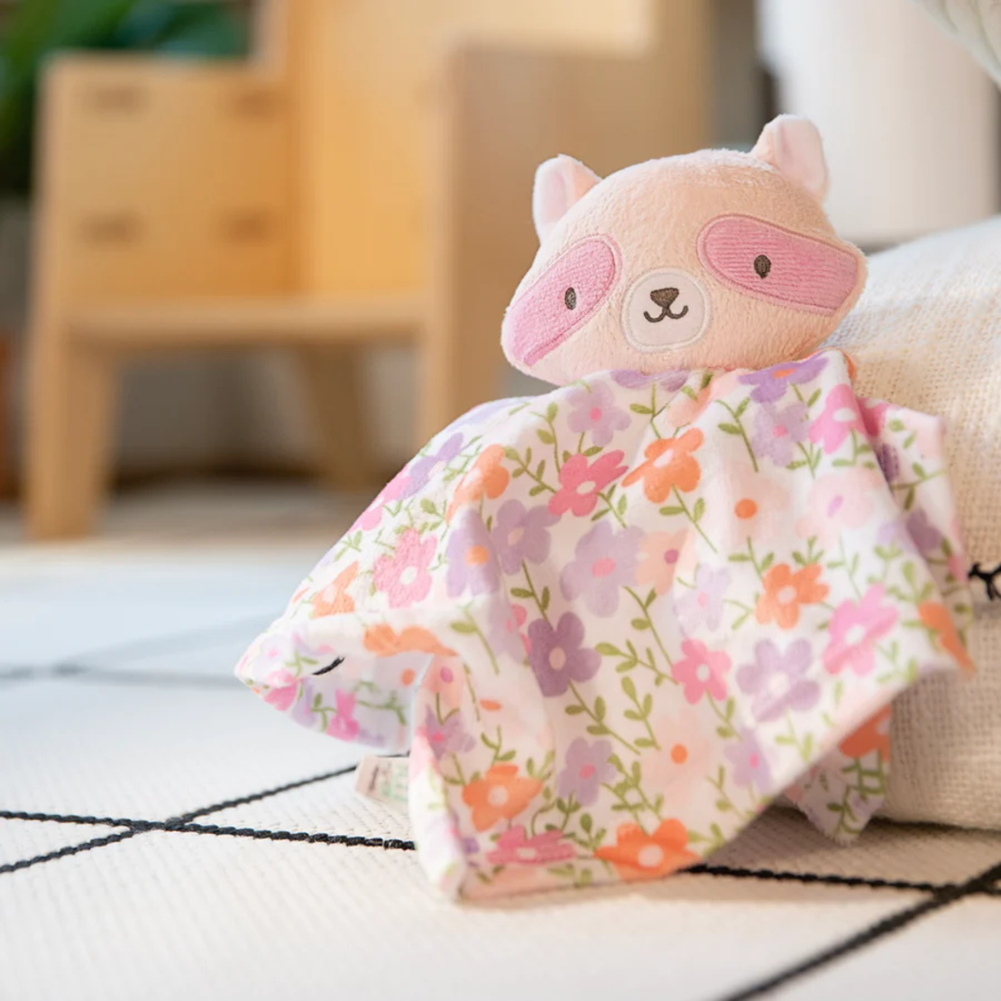 Мека кърпичка за гушкане Ingenuity - Cozy Lovey, Raccoon Deni