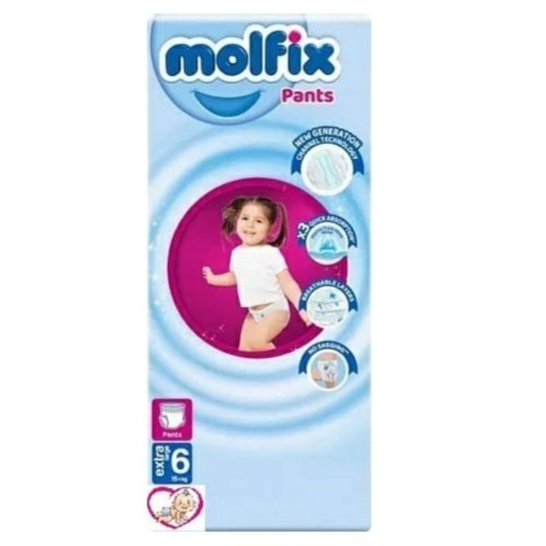 Molfix Гащички 6 15+кг 58бр.