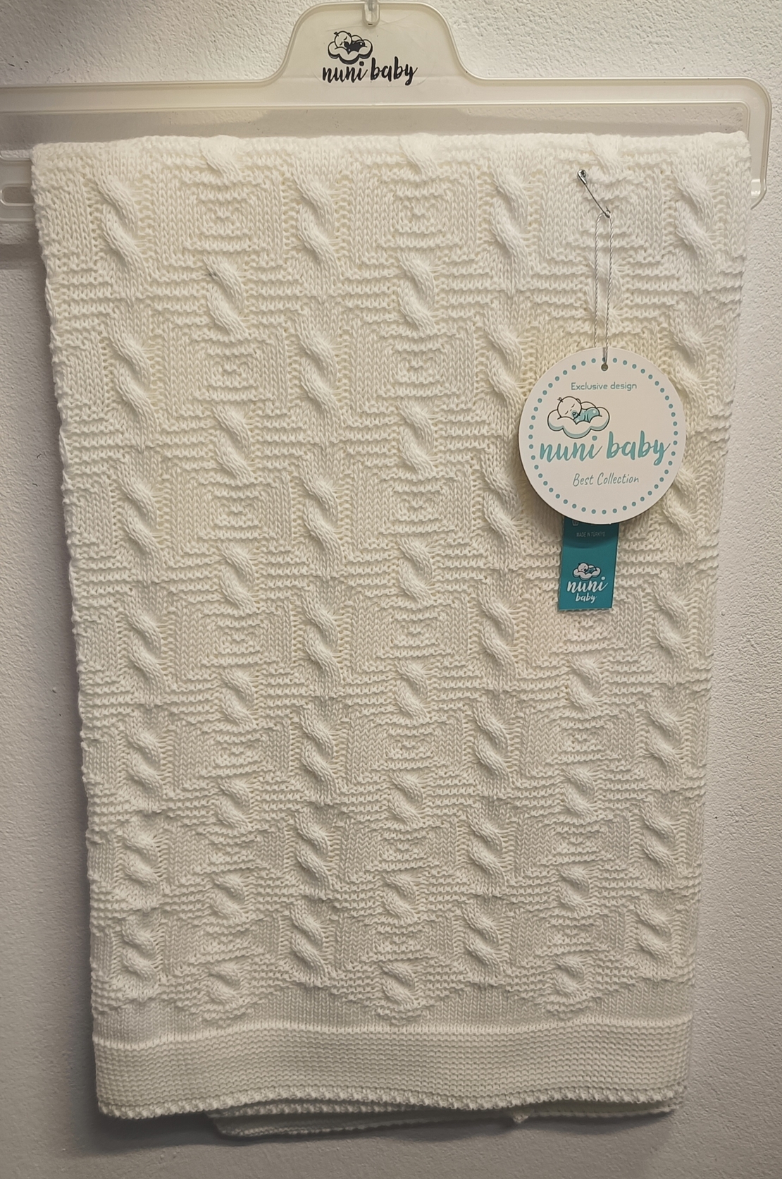 Меко одеяло без подплата в цвят слонова кост