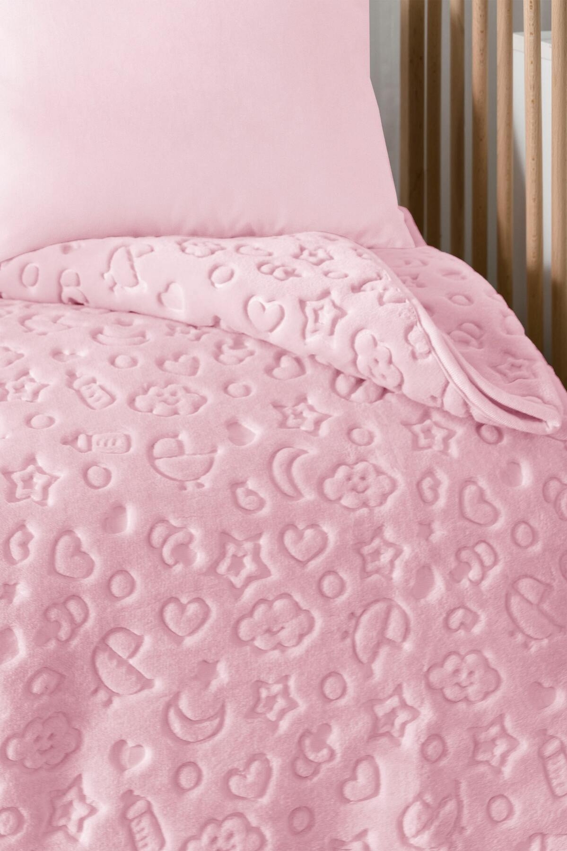 Плътно бебешко одеяло в розов цвят