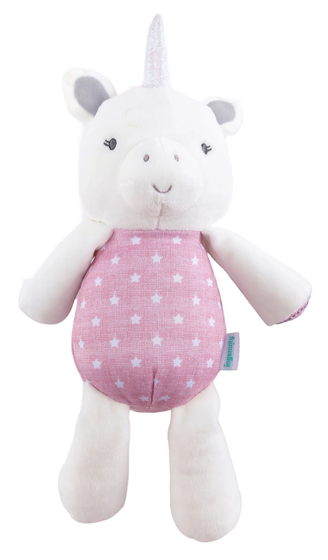 Плюшена играчка Ingenuity - Еднорогът Shimmy Plush Toy