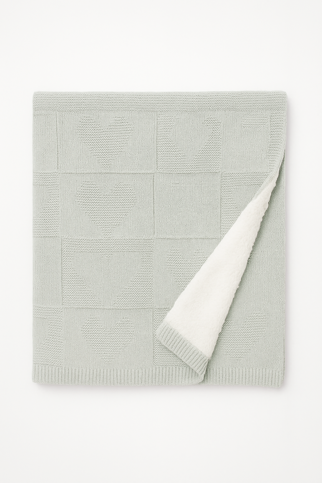 Меко одеяло с пухкава подплата в зелен цвят