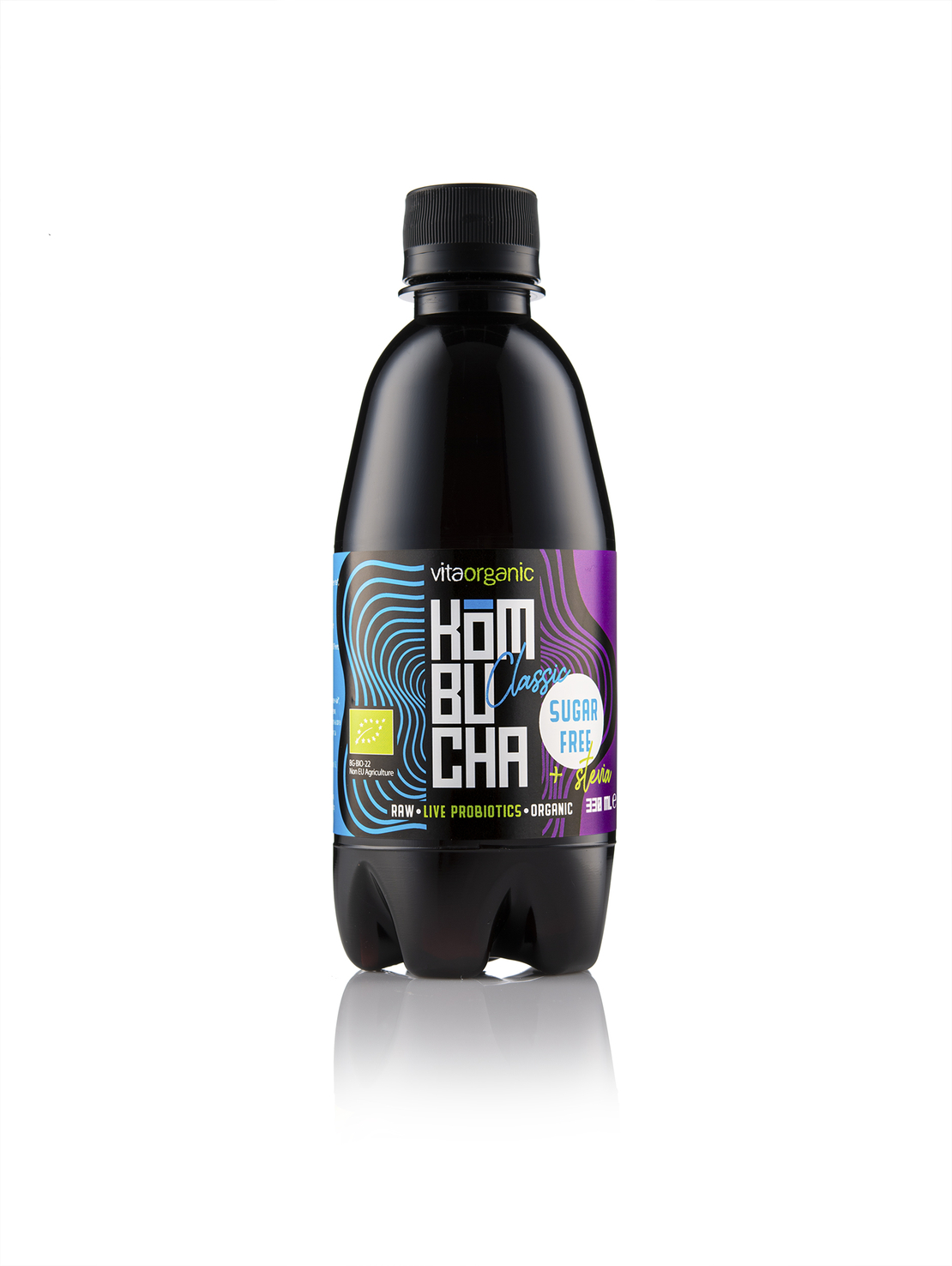 Био Комбуча Класик Без Захар със Стевия 330 мл – Vita Organic
