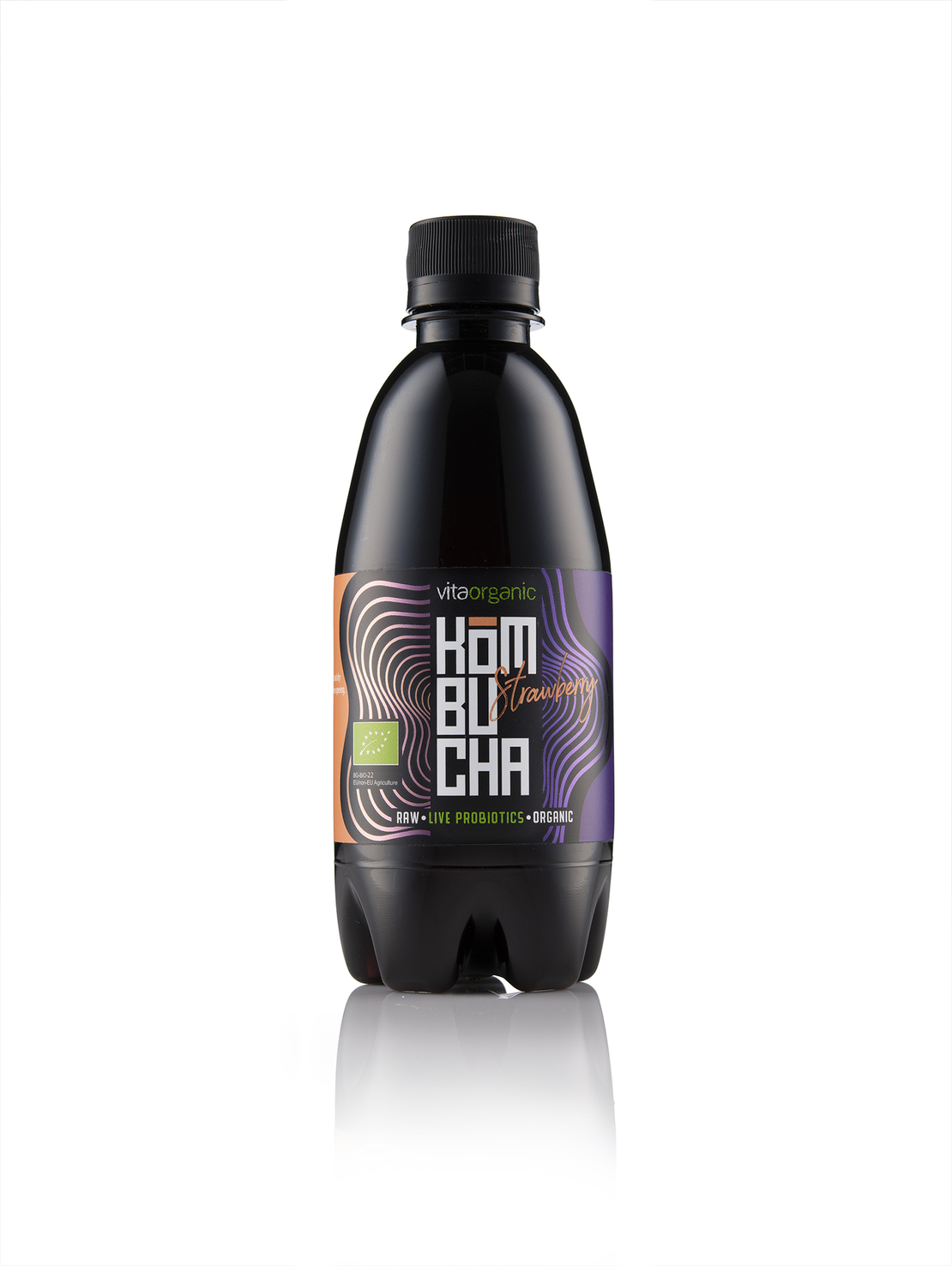 Био Комбуча Ягода 330 мл от Vita Organic – Натурална пробиотична напитка