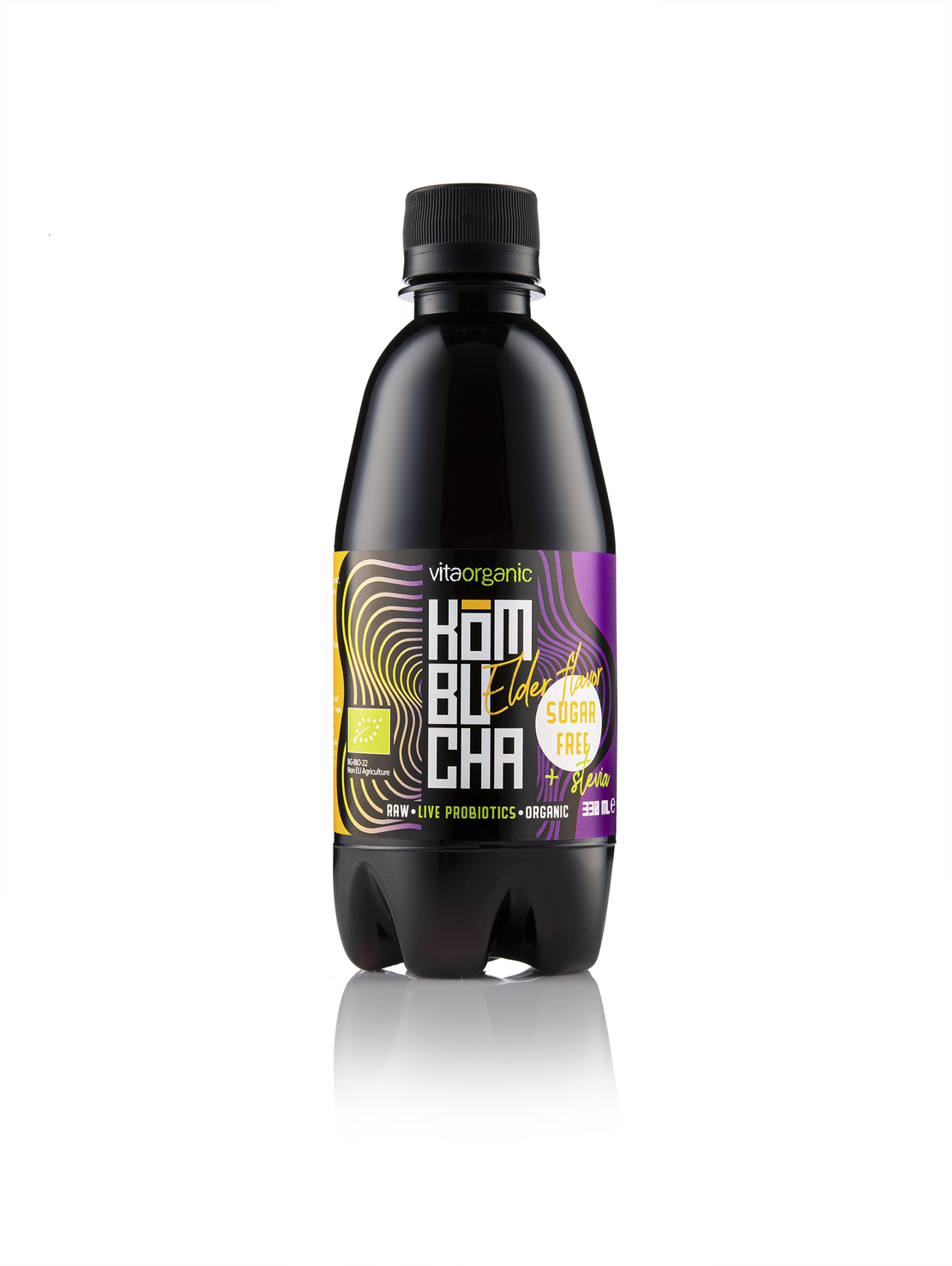 Био Комбуча Бъз Без Захар със Стевия 330 мл – Vita Organic