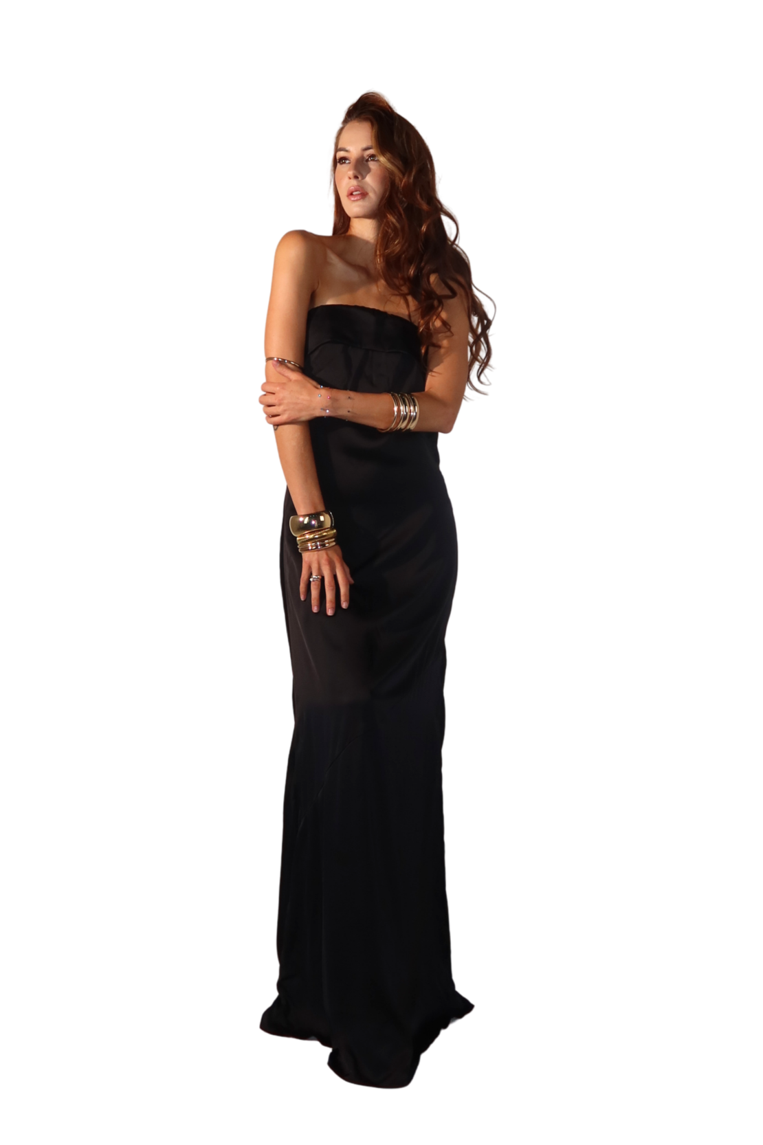 4 AM Slip Cowl-Back G-String Detail Gown
