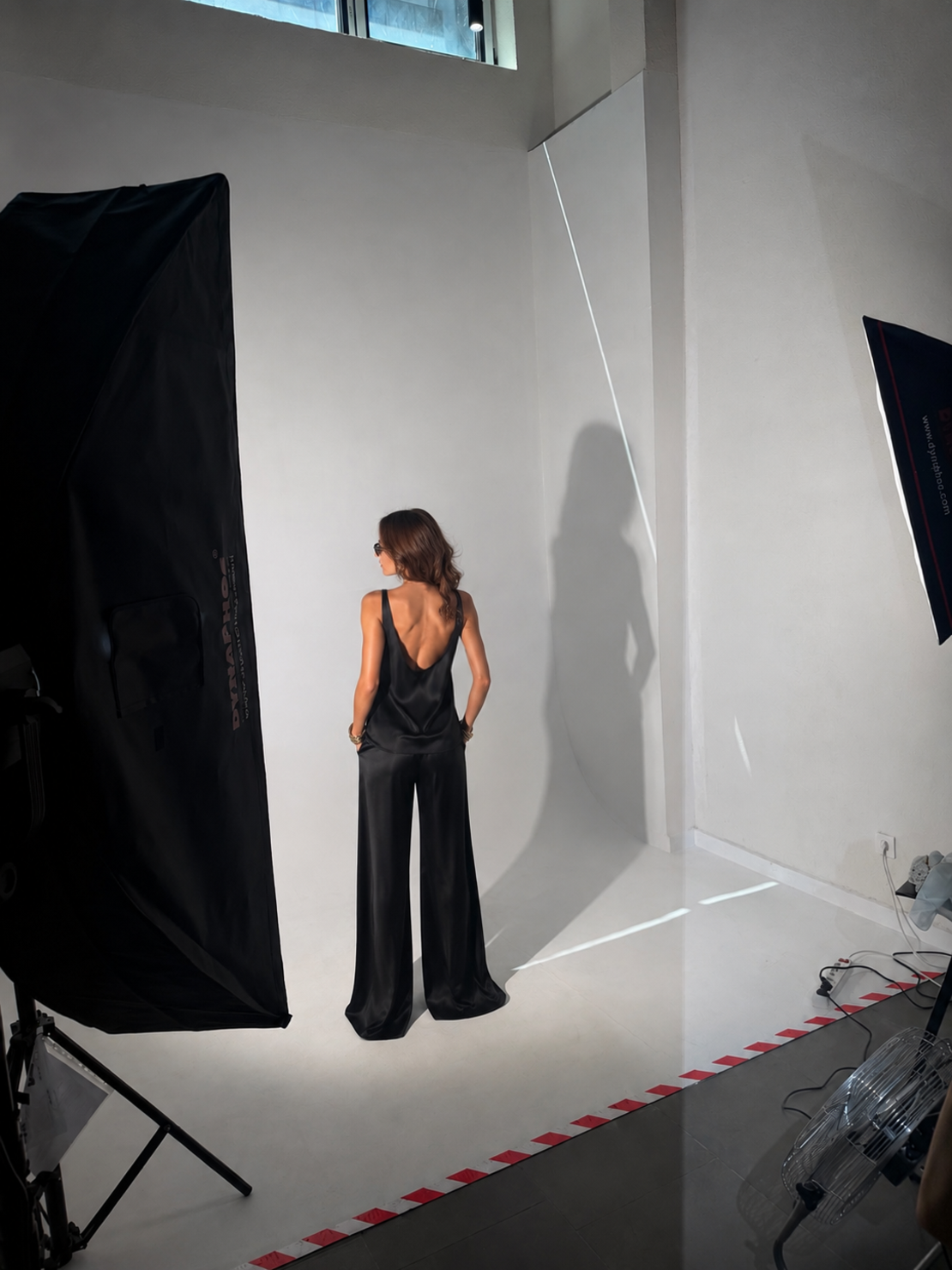 Obscura U Shape Satin Trousers
