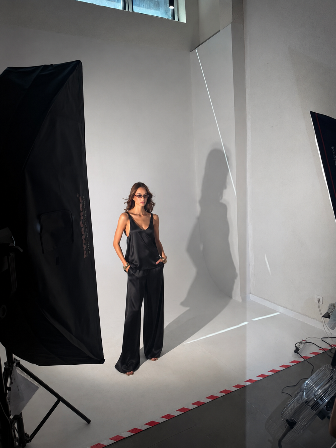 Obscura U Shape Satin Trousers