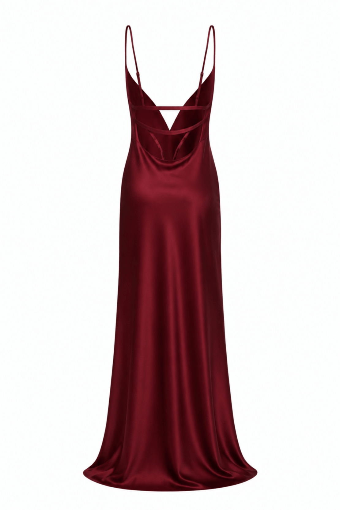 3 AM Slip Cowl-Back Thong Detail Gown