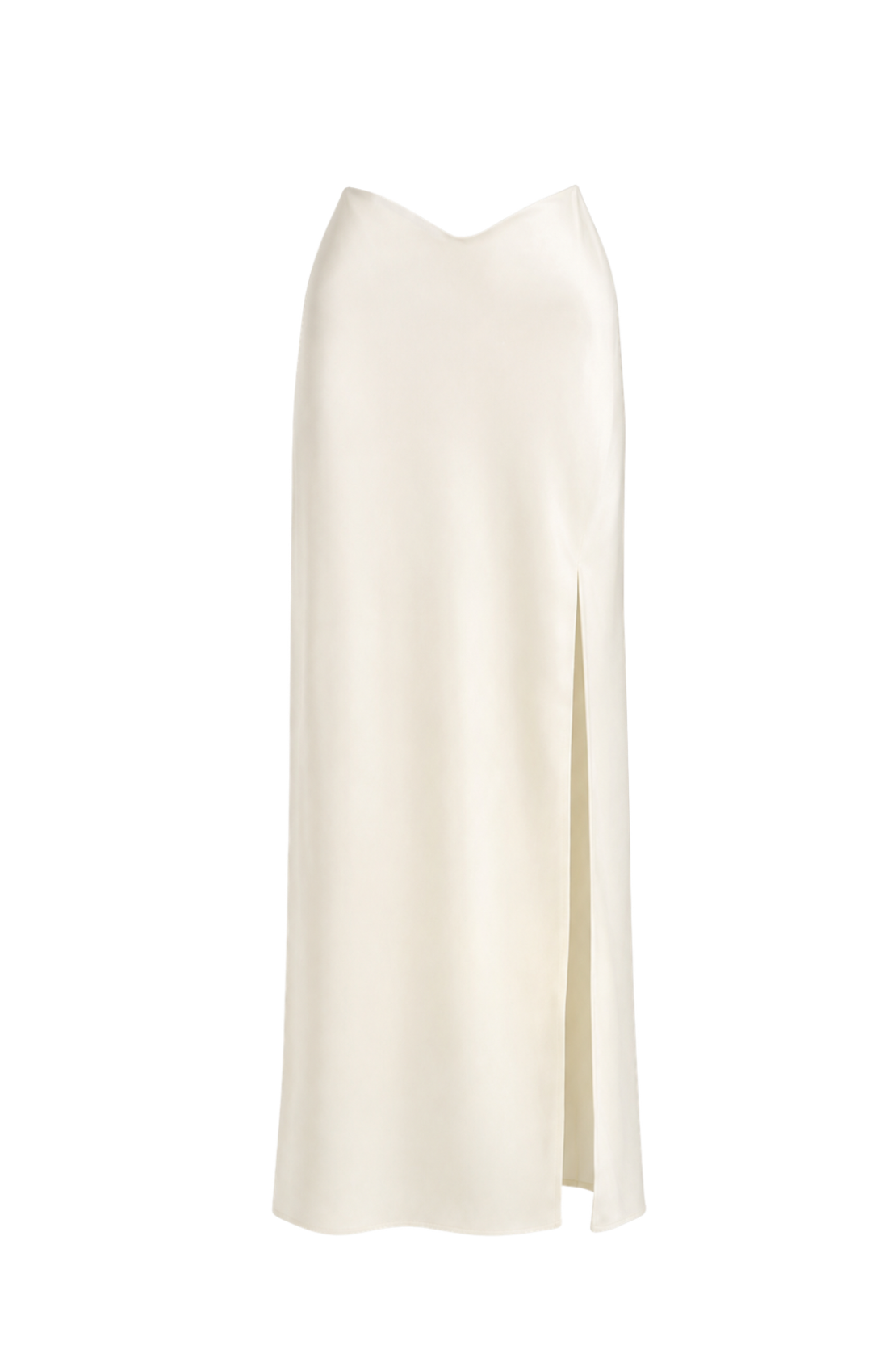 Obscura U Shape Satin Maxi Skirt
