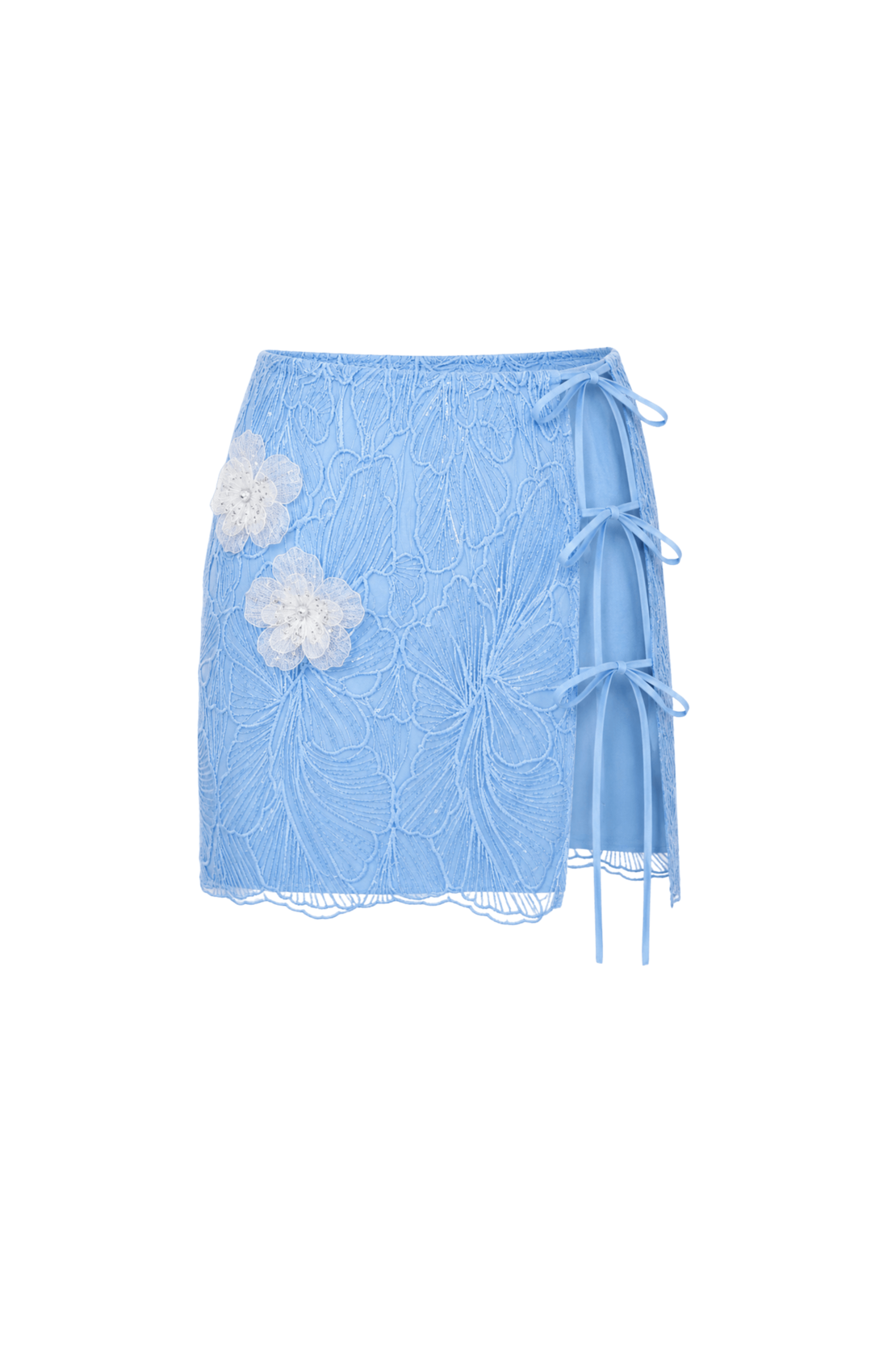 High Tide Sequin Swim Wrap Mid-Waist Skirt