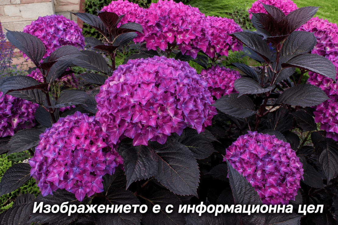 Hydrangea macrophylla 'Dark Angel'