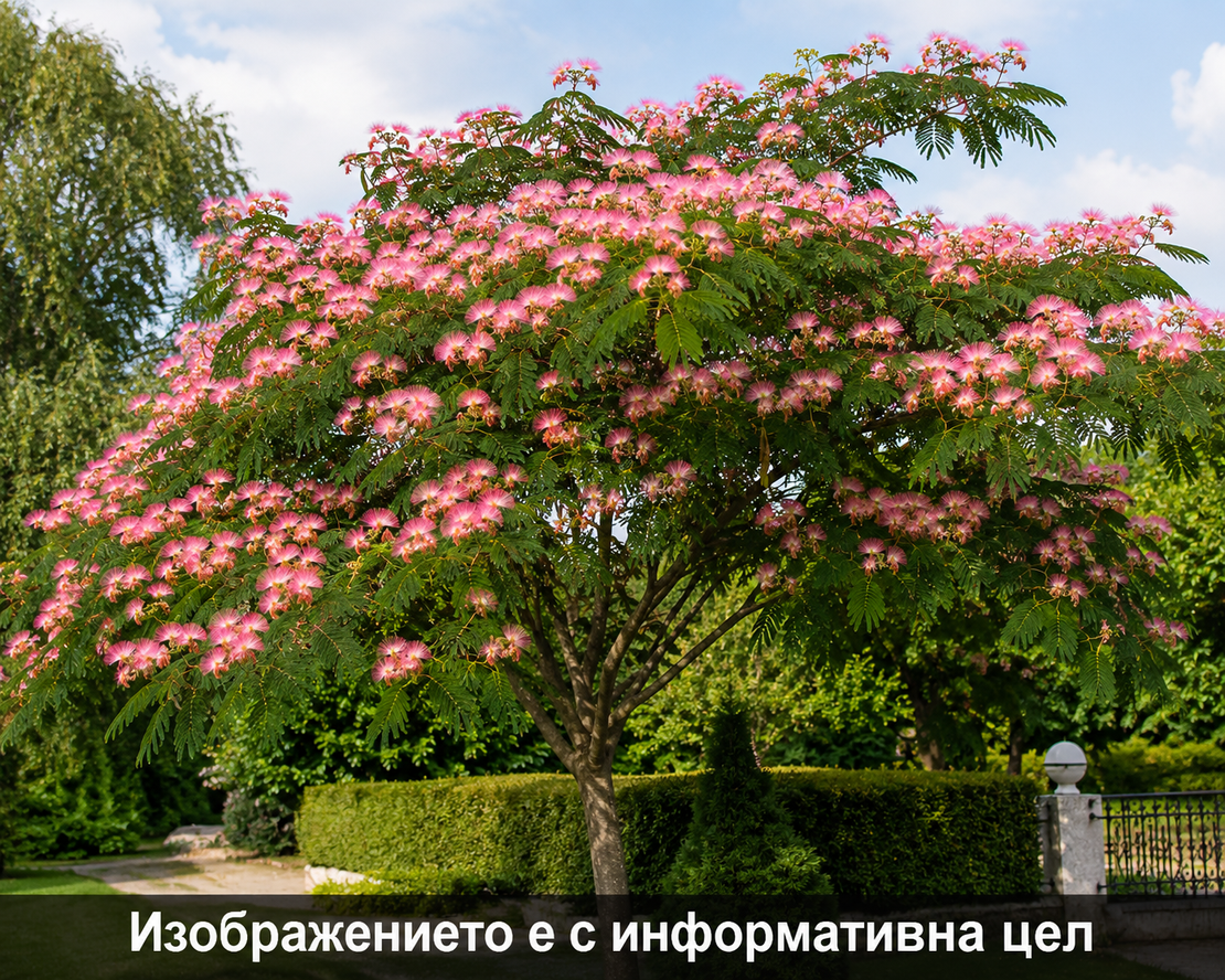 Albizia julibrissin (Албиция, Копринено дърво)