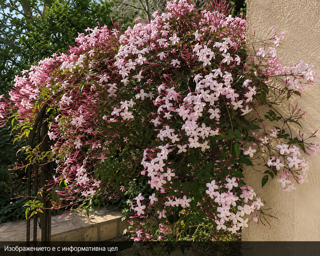 Jasminum × stephanense (Жасмин)