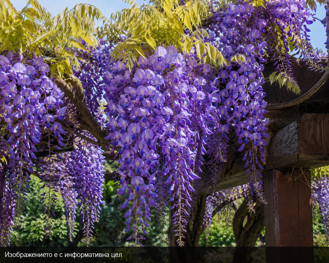 Wisteria brachybotrys 'Okayama' (Японска глициния 'Okayama')