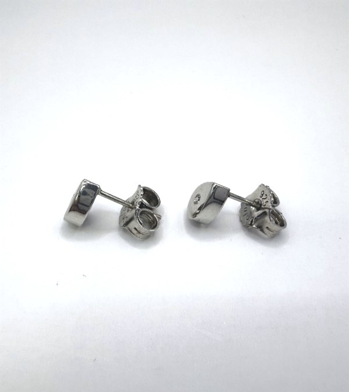 Сребърни обици с диаманти