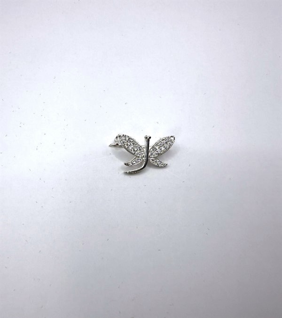 Брошка водно конче с циркони