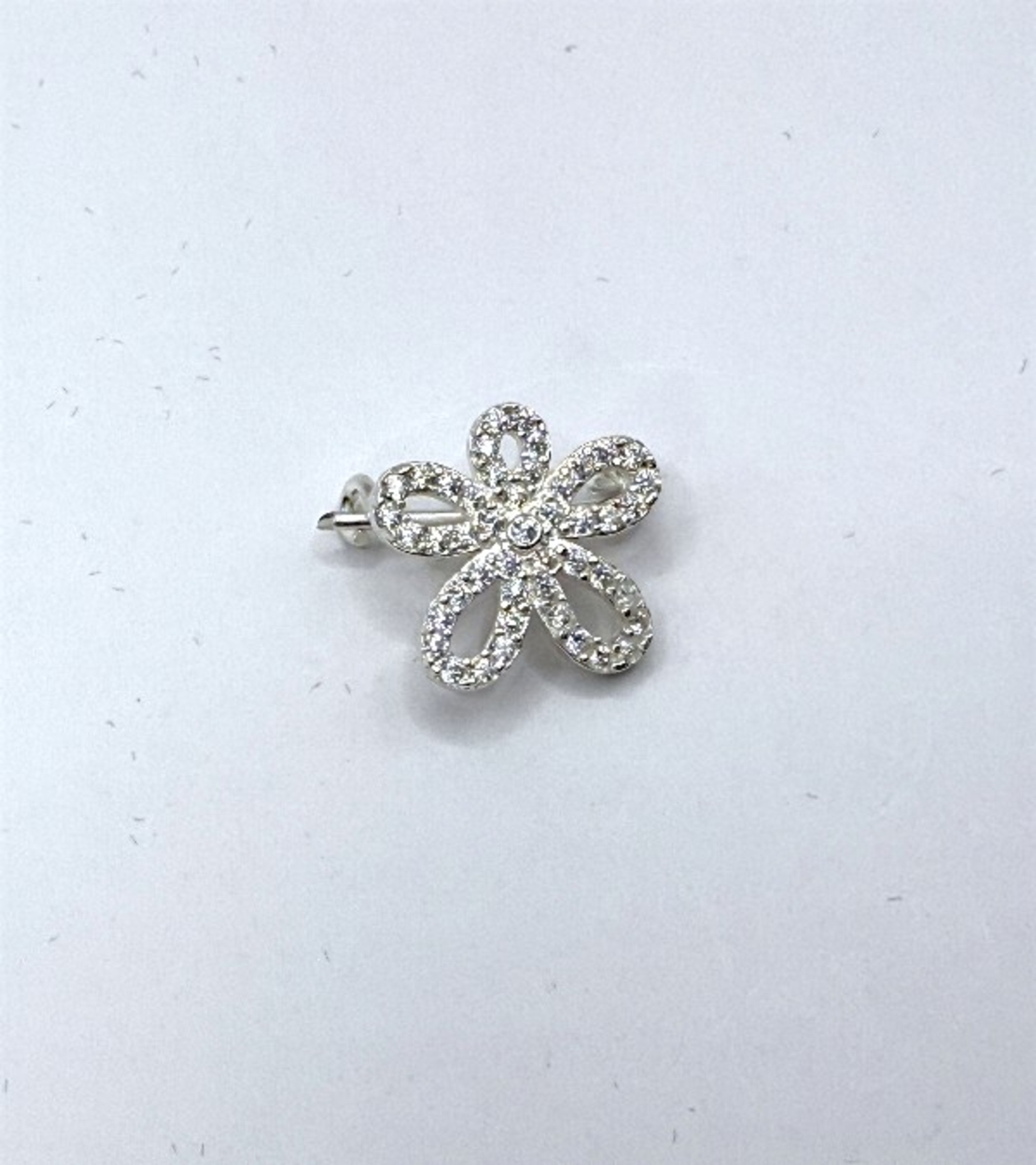 Брошка Цвете с циркони