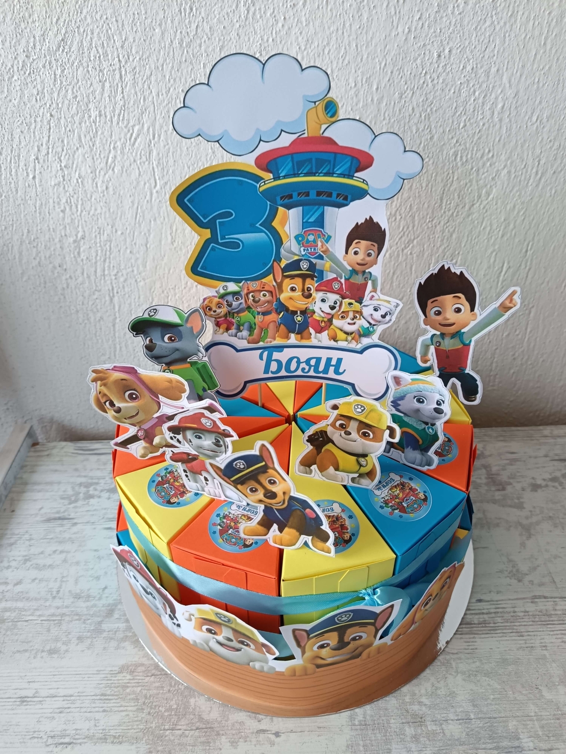Картонена торта Paw Patrol