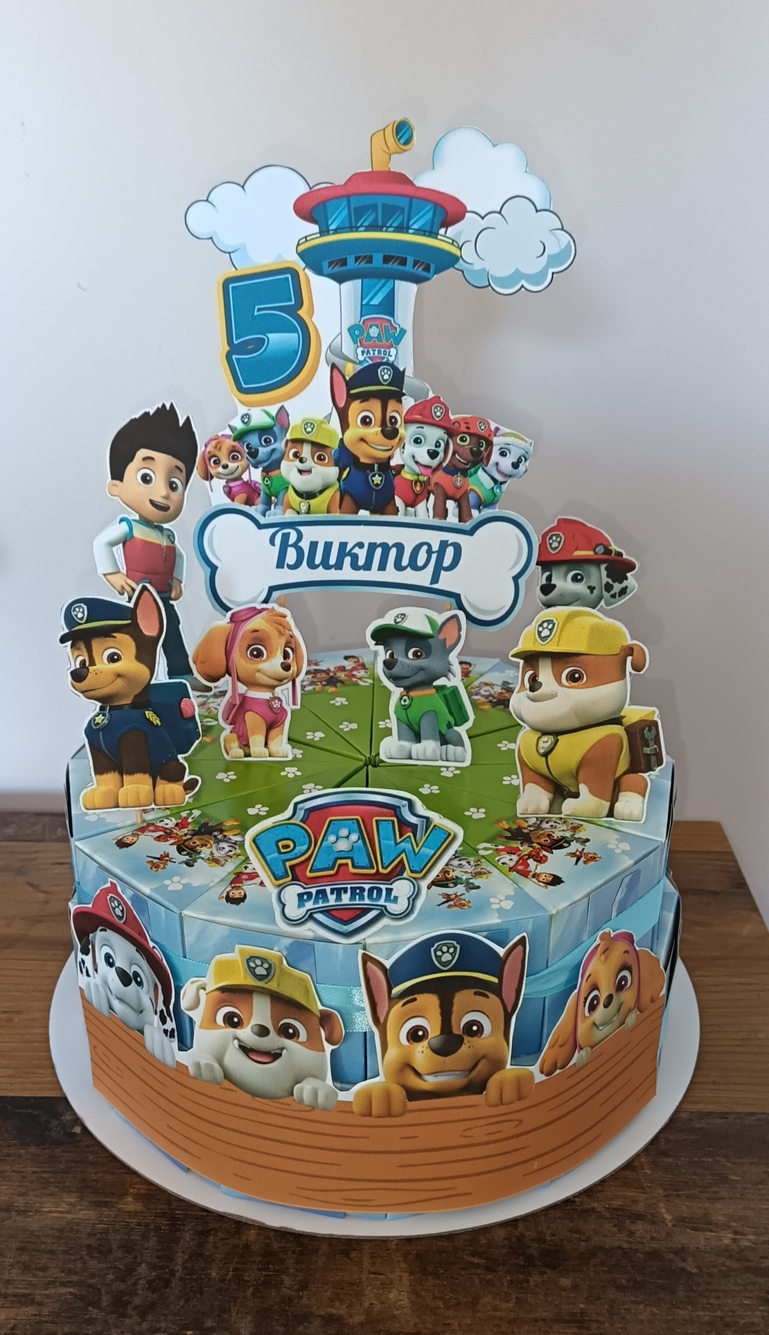 Картонена торта Paw Patrol