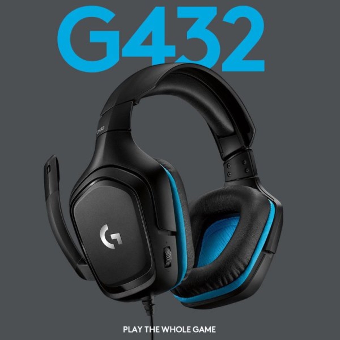 Гейминг слушалки Logitech - G432, черни