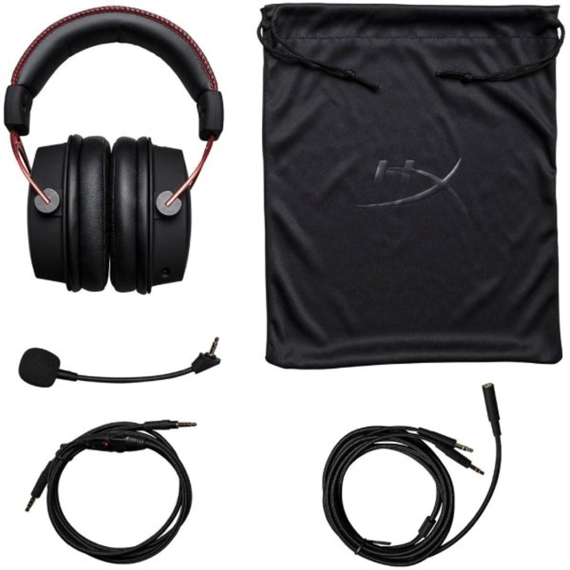 Гейминг слушалки HyperX - Cloud Alpha, червени