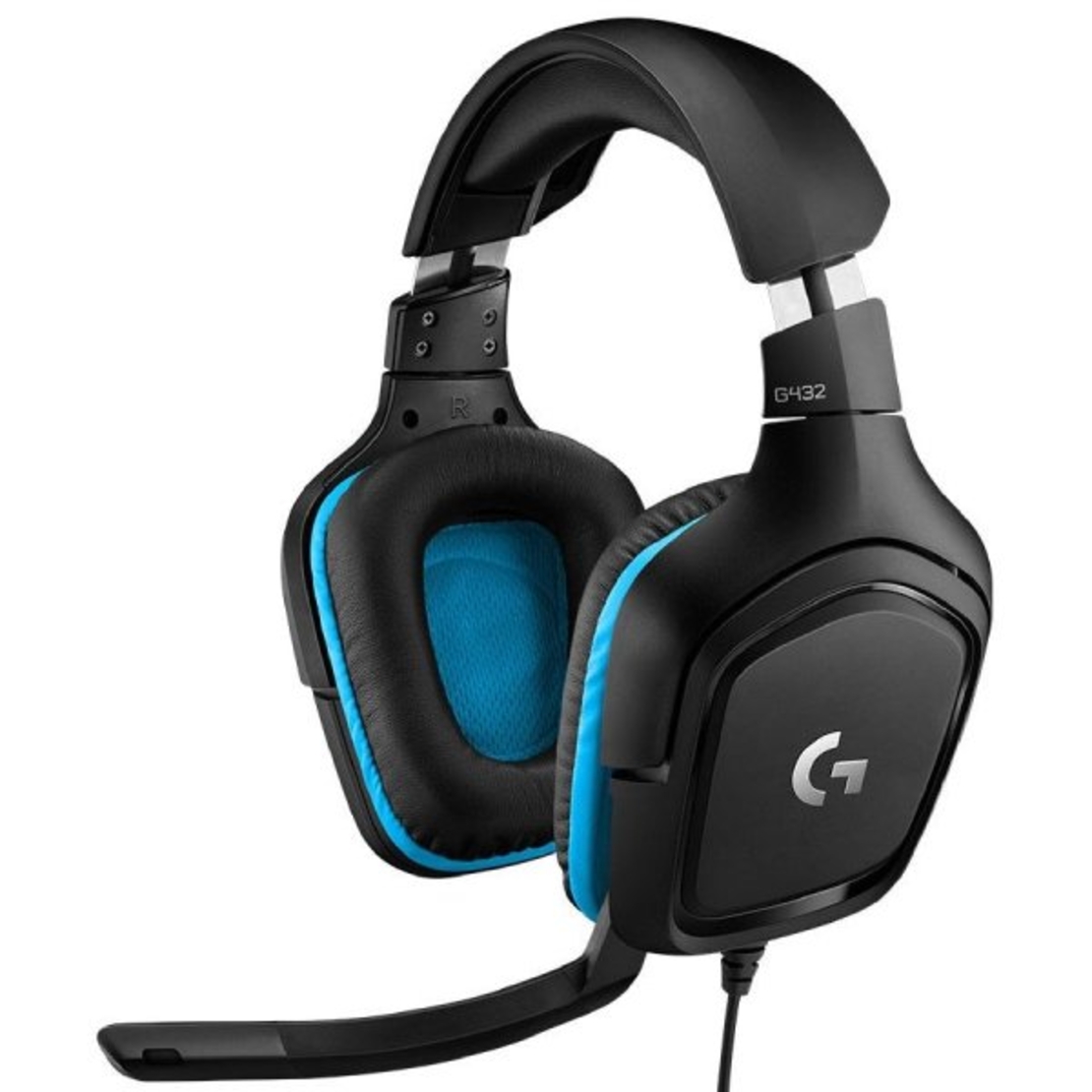 Гейминг слушалки Logitech - G432, черни