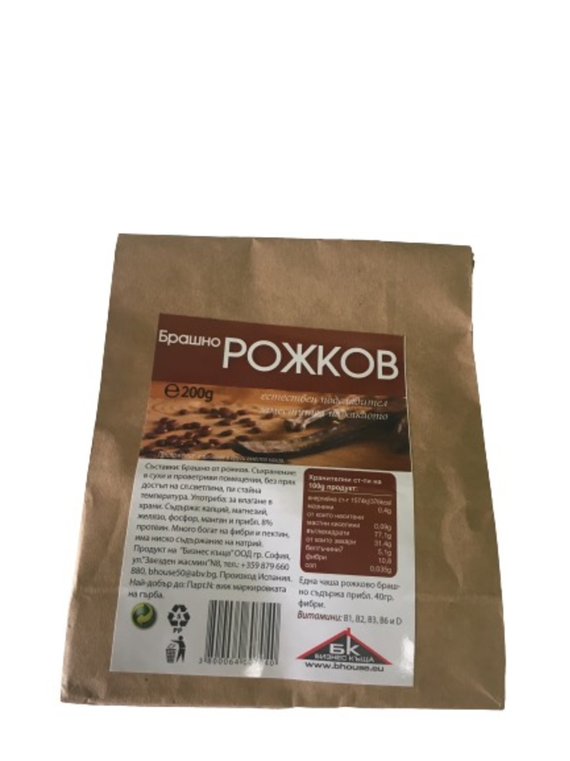 БРАШНО РОЖКОВ 200ГР