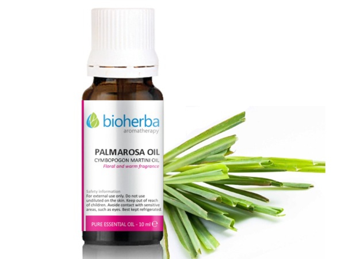 МАСЛО ОТ ПАЛМАРОЗА, Cymbopogon Martini Oil, 10мл