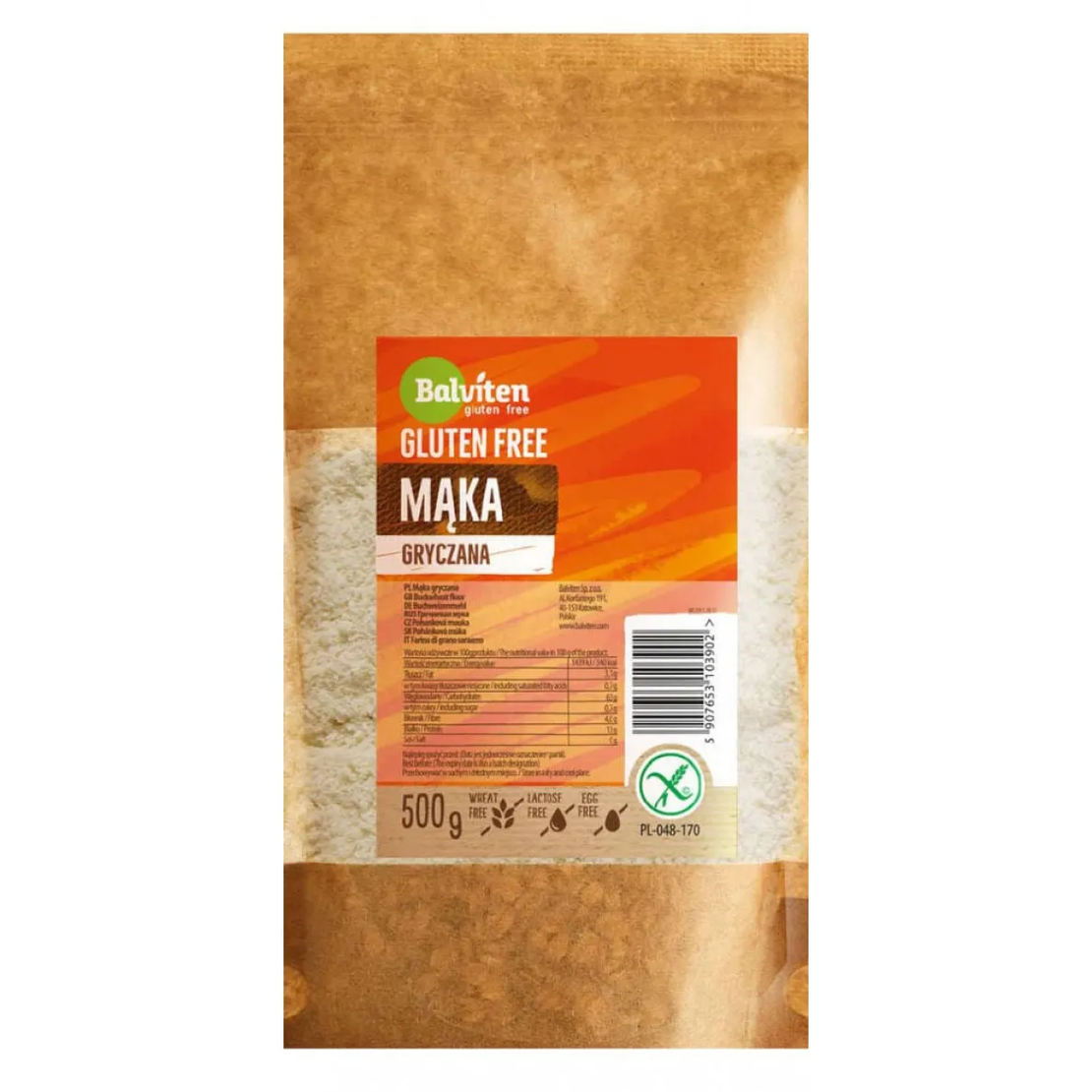 Безглутеново брашно от елда Balviten 500 г