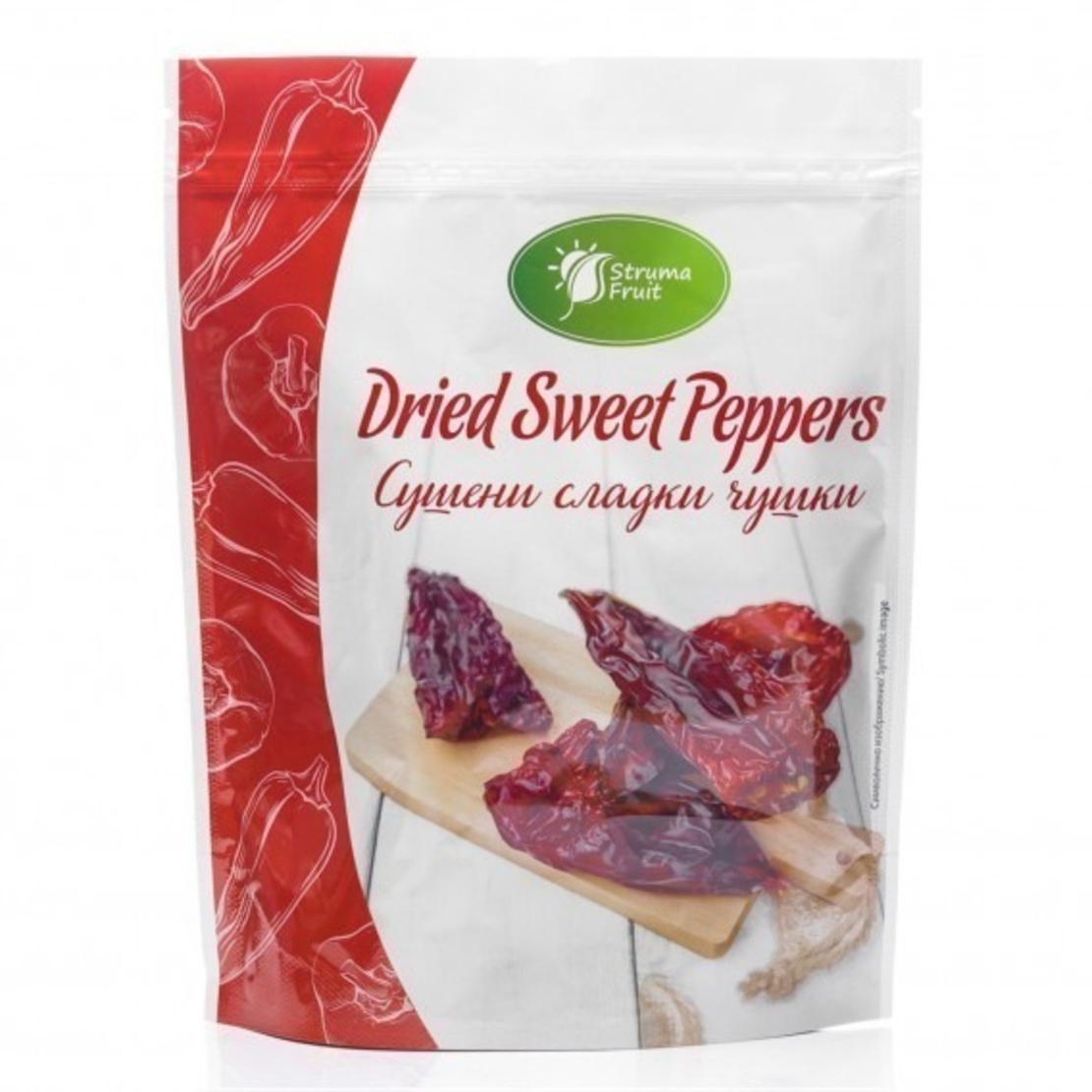 Сушени сладки чушки без семе, 80g