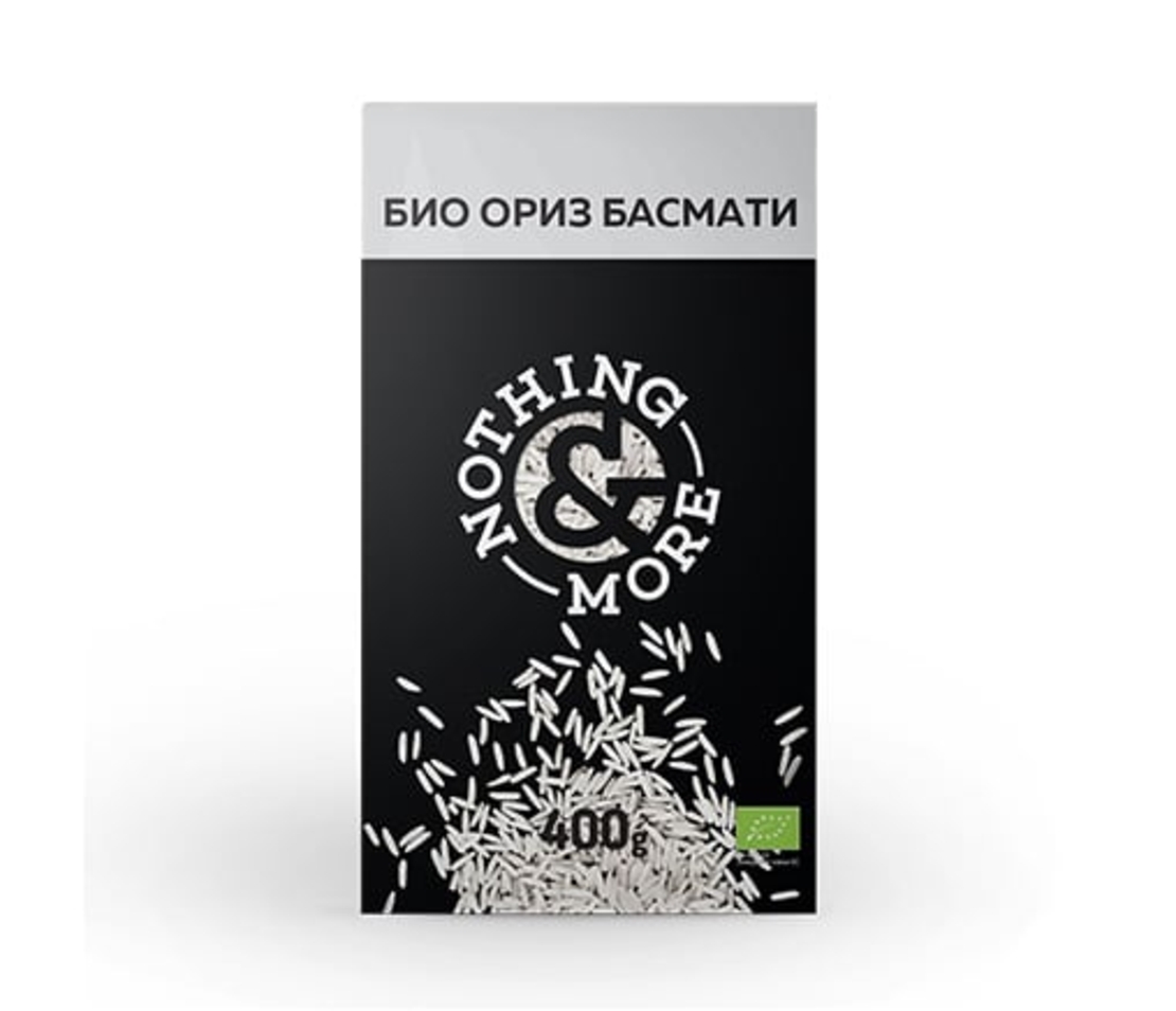 Био Ориз Басмати, бял, &NOTHING MORE, 400 г