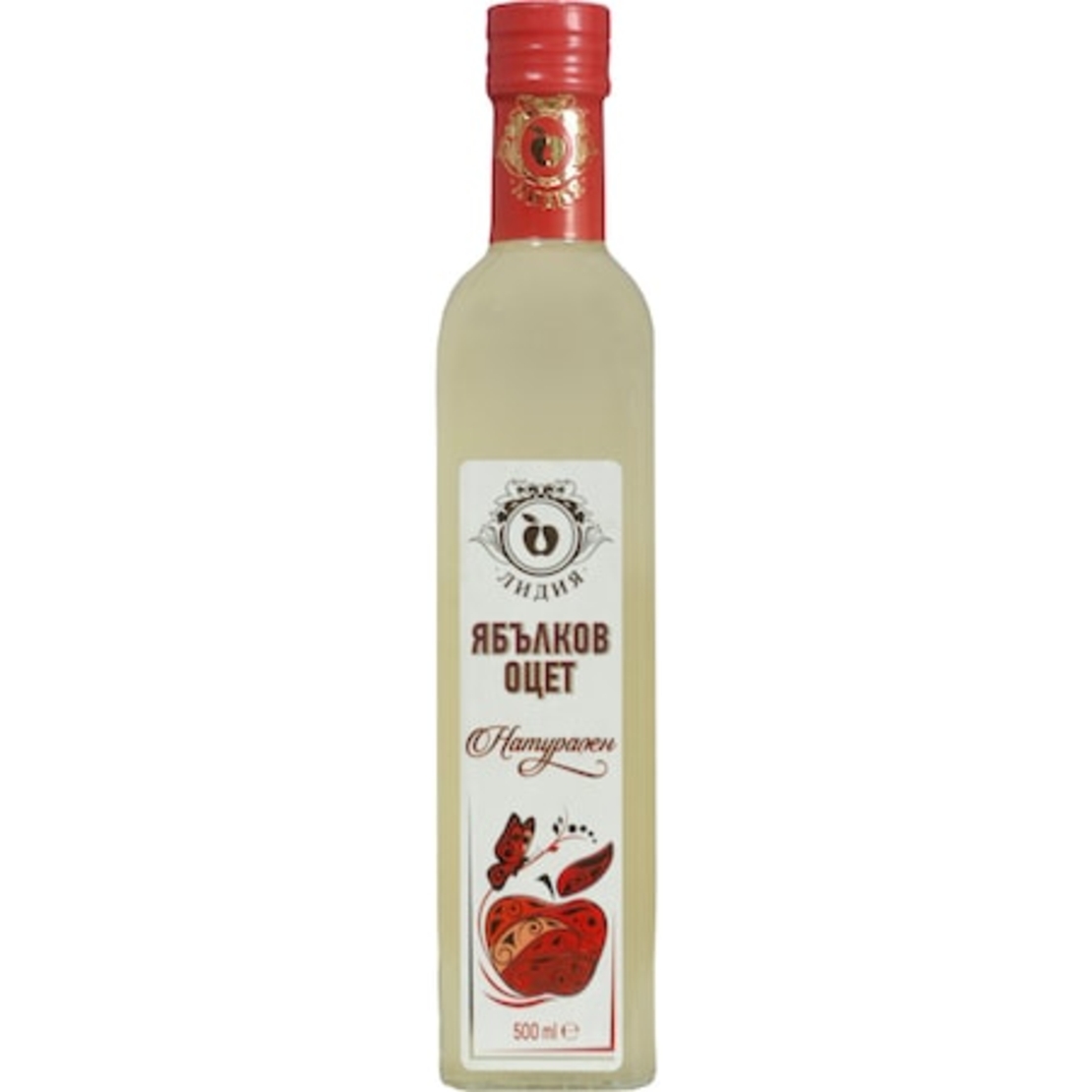 Натурален ябълков оцет Лидия, 500мл