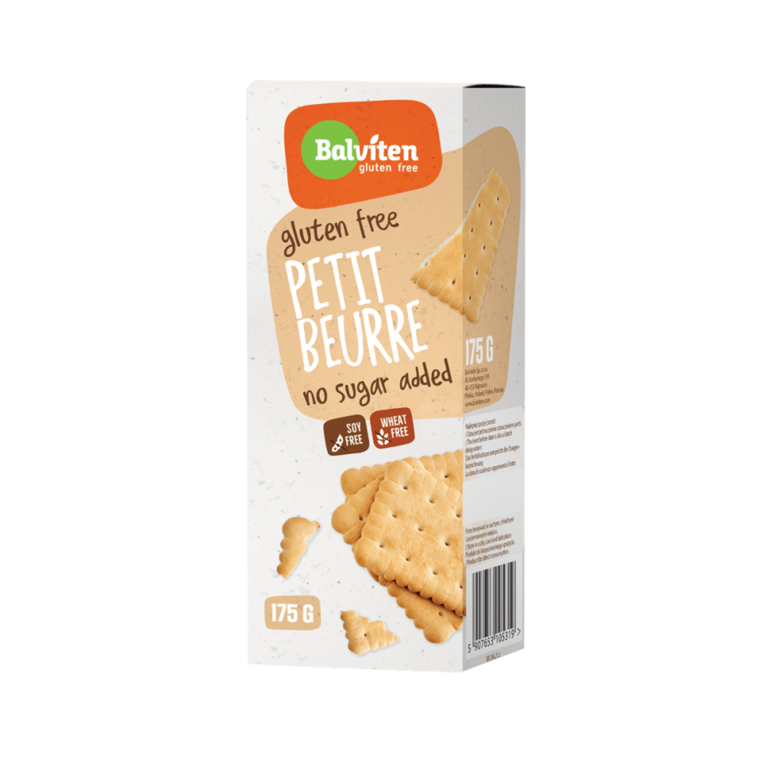 Обикновени бисквити Petit Beurre без добавена захар и без глутен 175 г