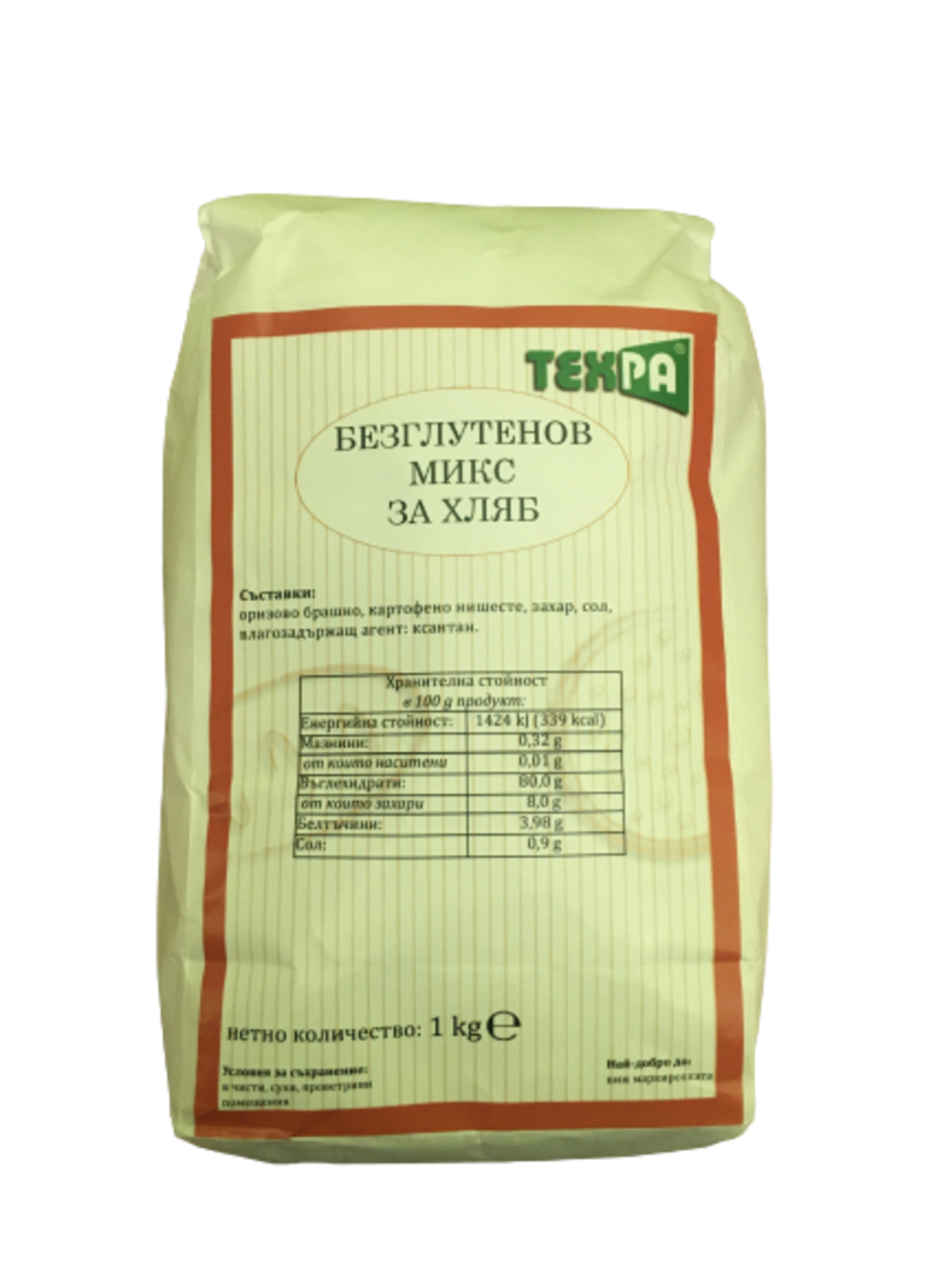 БЕЗГЛУТЕНОВ МИКС ЗА ХЛЯБ 1КГ