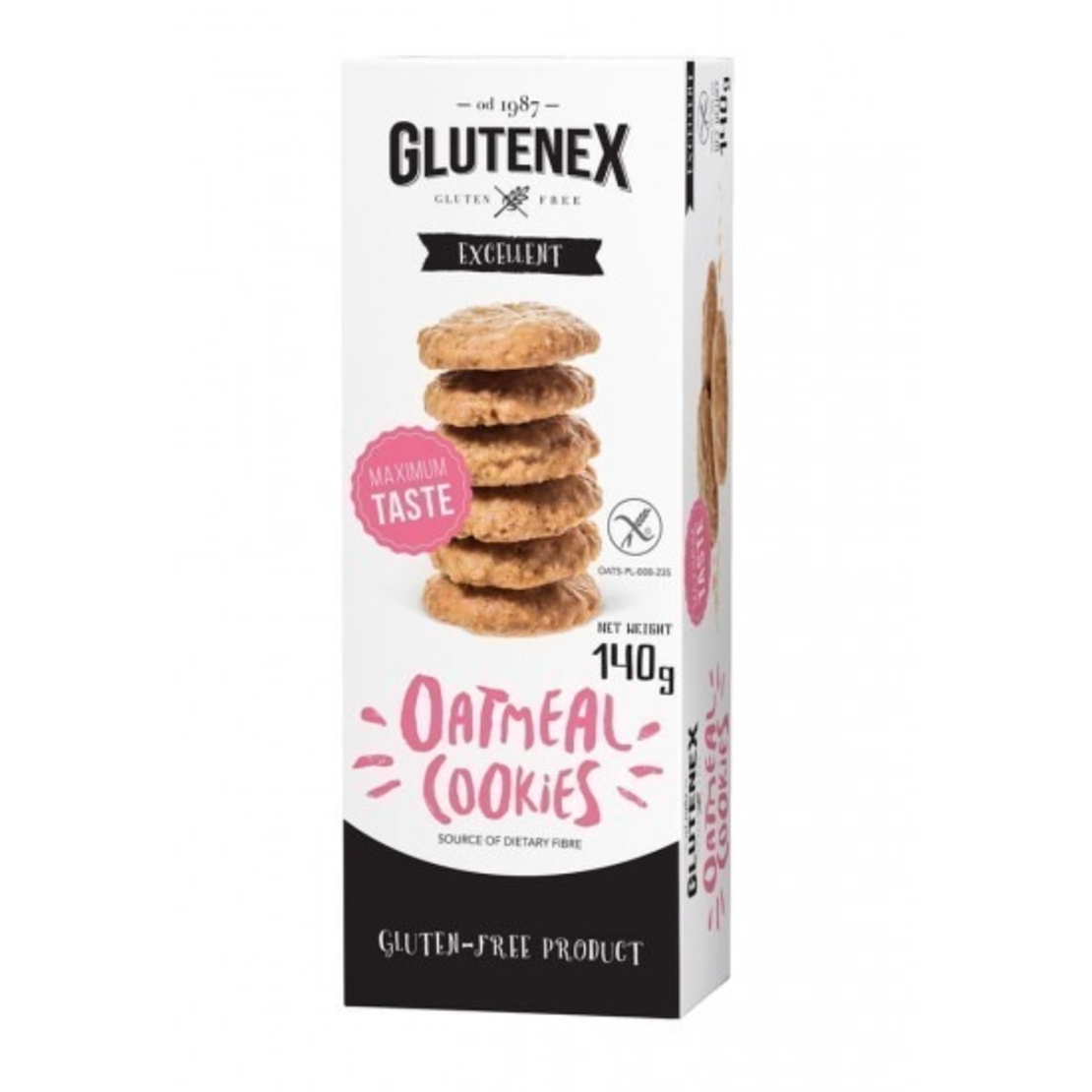 Безглутенови овесени бисквити Glutenex 140г