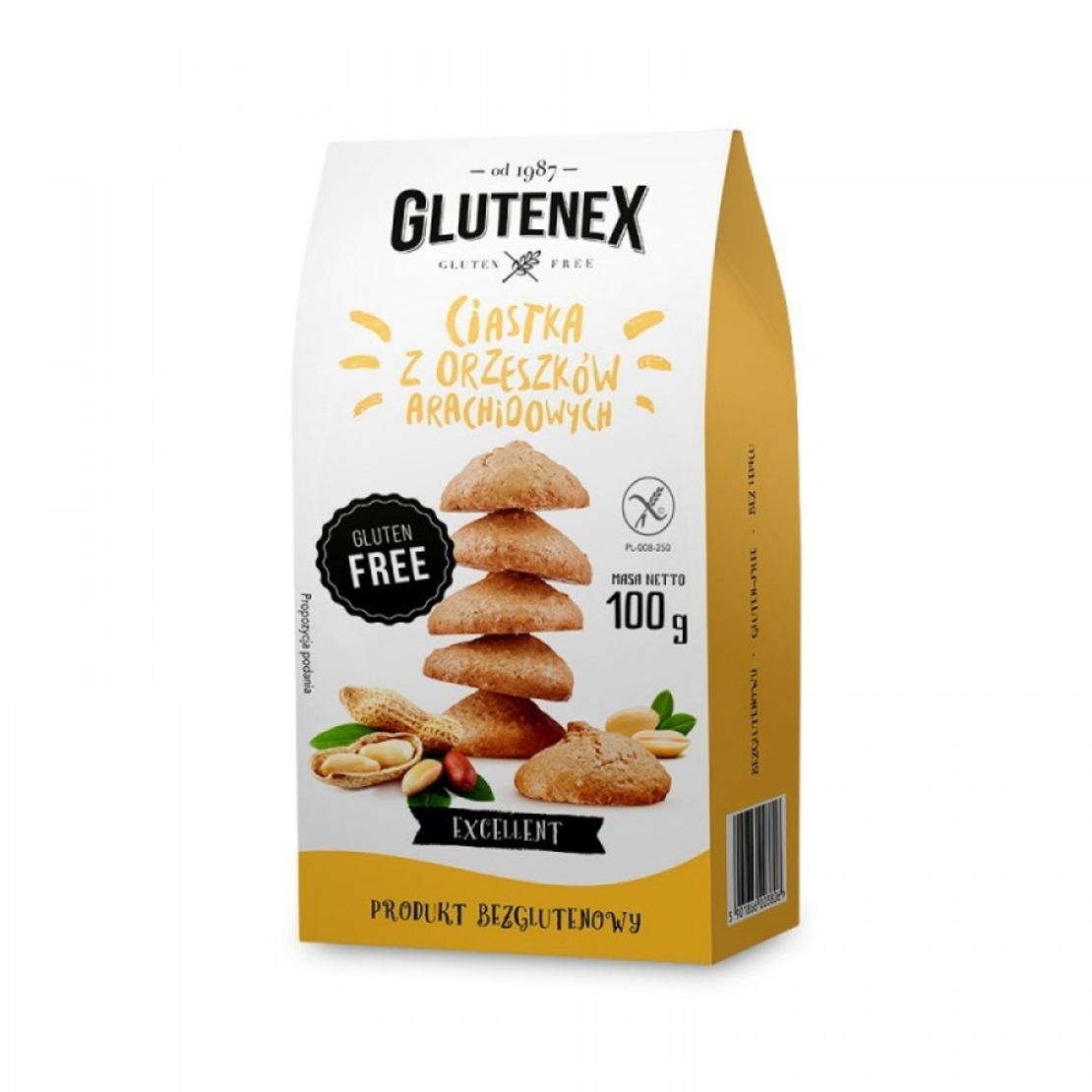 Безглутенови фъстъчени бисквити „Glutenex“ 100 гр.