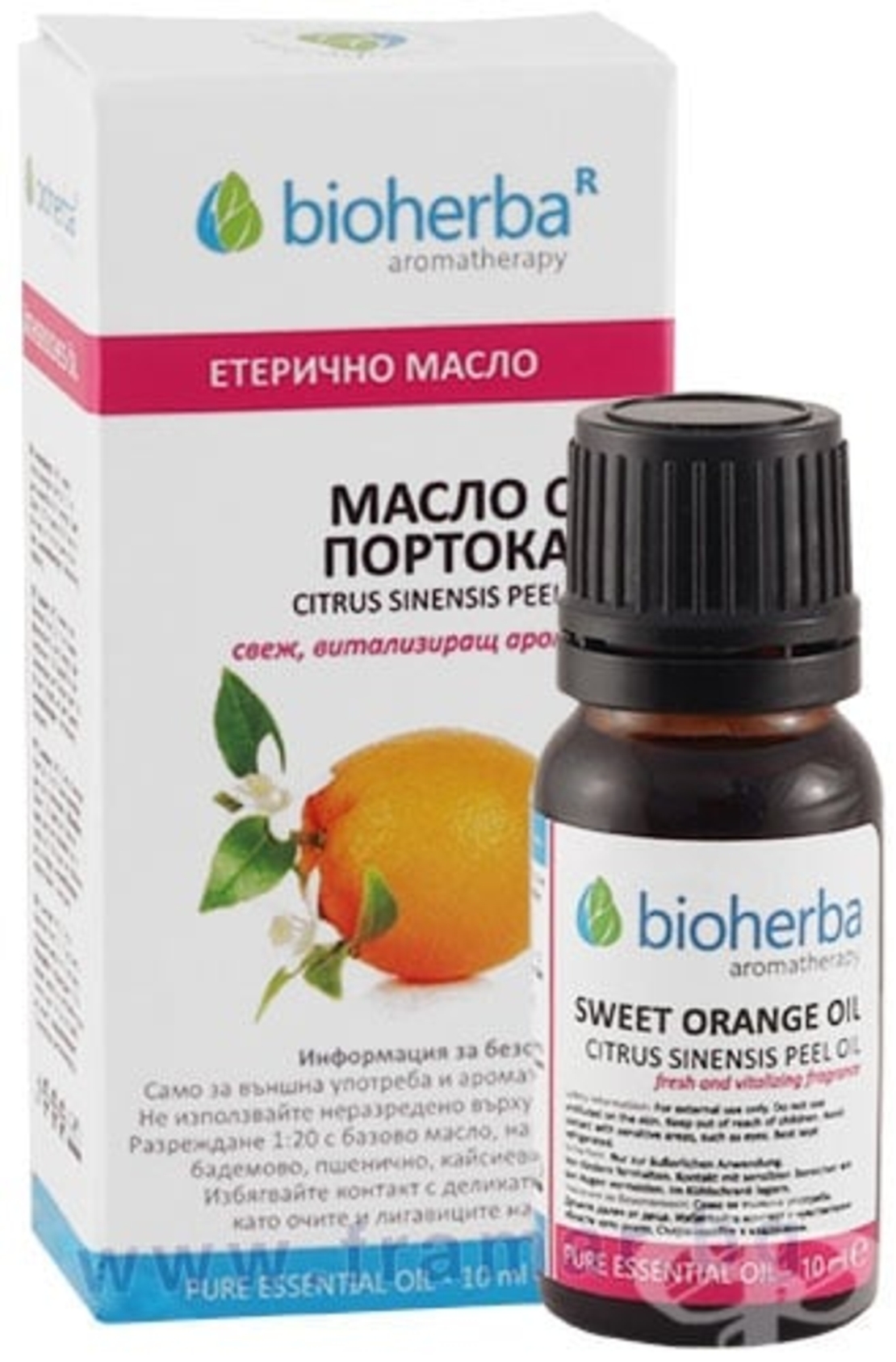 МАСЛО ОТ ПОРТОКАЛ, ORANGE OIL, БИОХЕРБА, 10мл