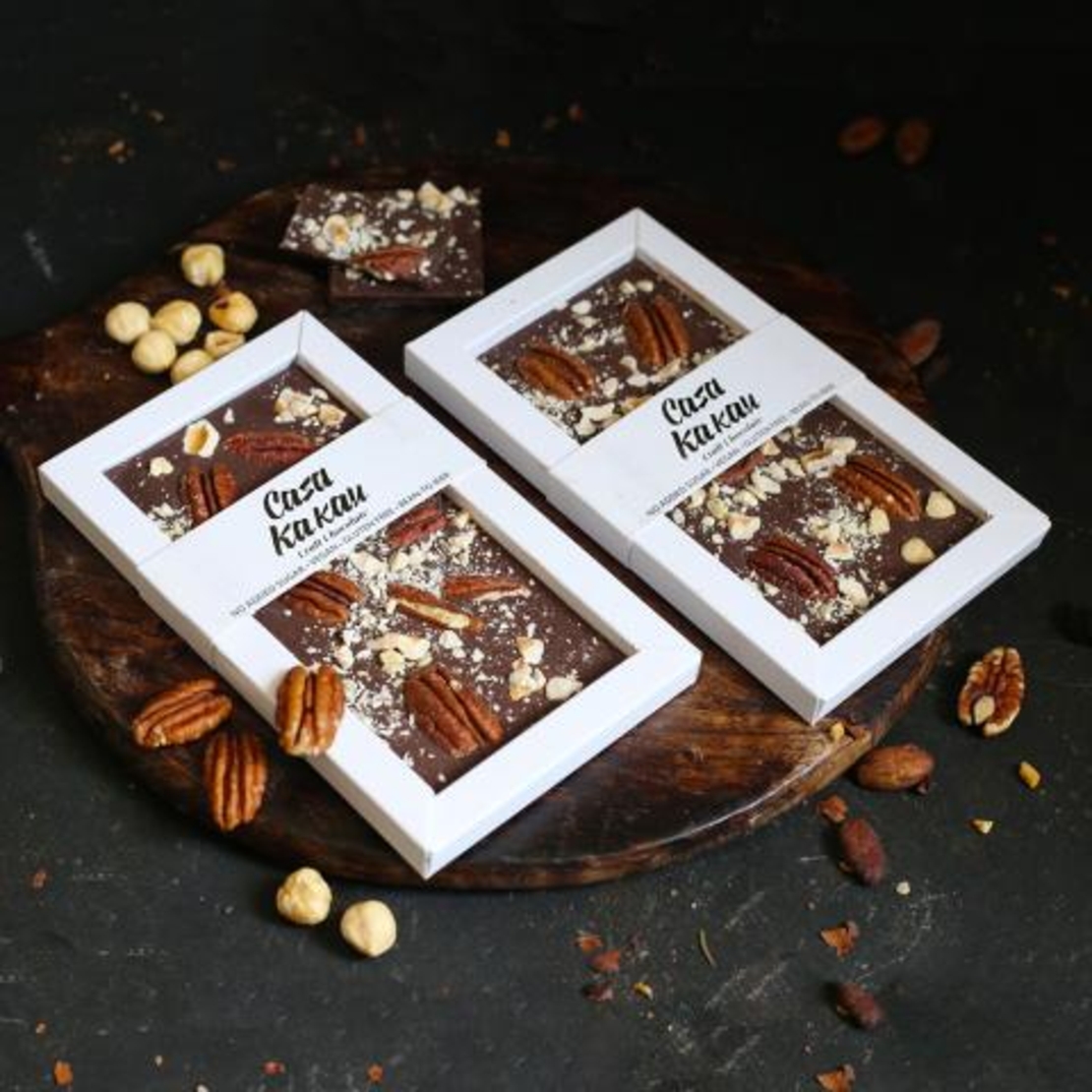 ЗАНАЯТЧИЙСКИ ШОКОЛАД БЕЗ ДОБАВЕНА ЗАХАР – ПЕКАН И ЛЕШНИК