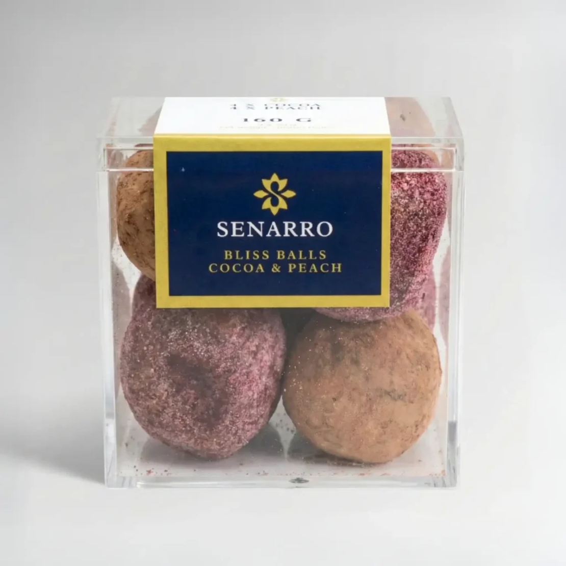 БИО Веган Bliss Balls бонбони Какао и Праскова 160 g SENARRO