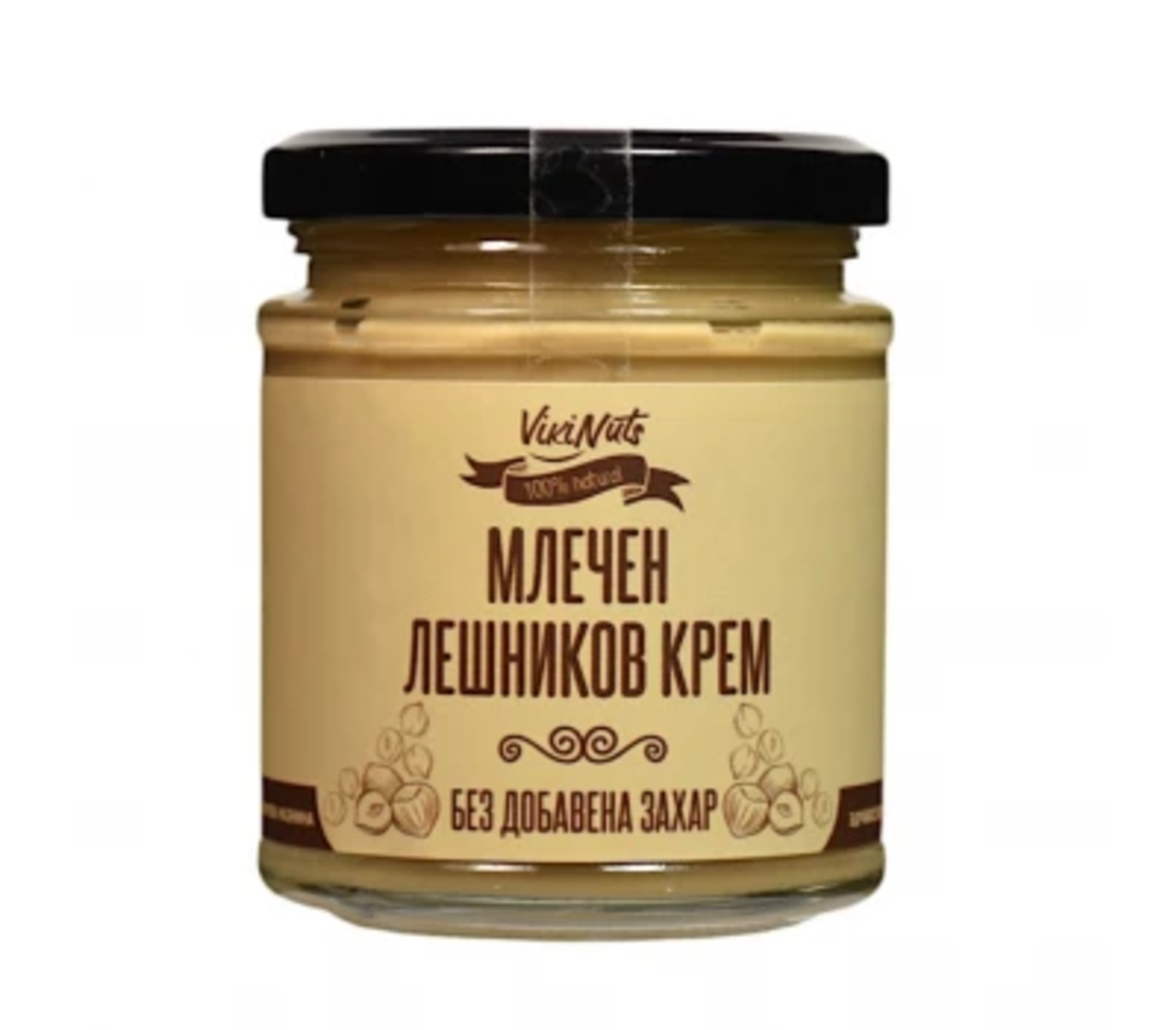 Млечен лешников крем без захар 200 гр. VIKI NUTS
