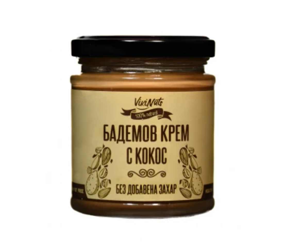 Бадемов крем с кокос 200 гр. VIKI NUTS