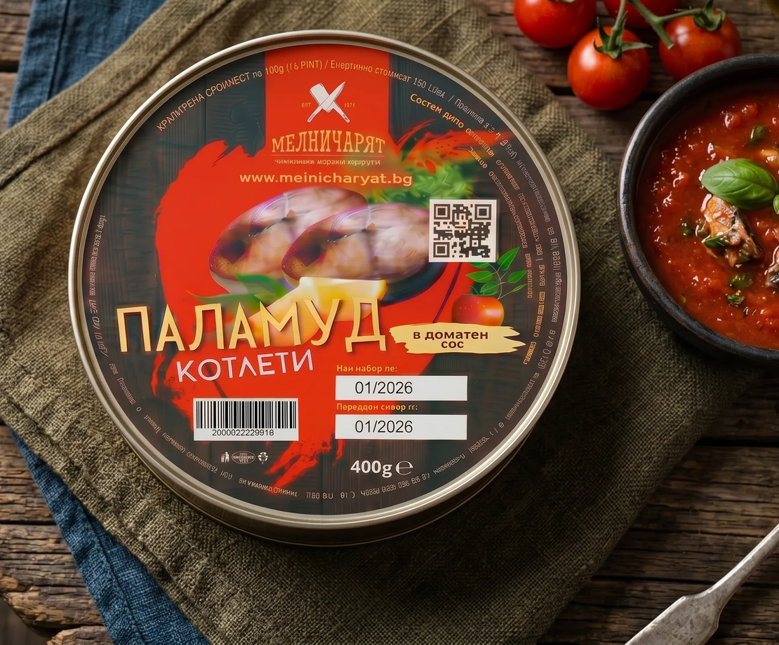Паламуд котлети в доматен сос Мелничарят, 400 грама