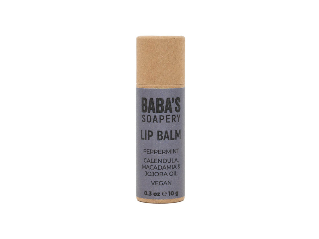 Балсам за устни с мента, 10 гр. BABA'S SOAPERY