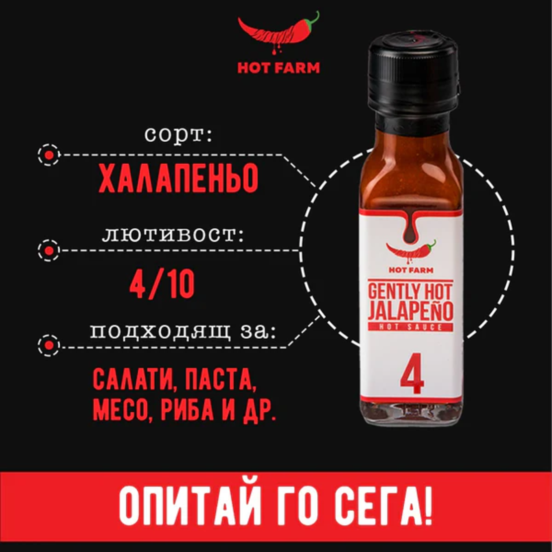 Сос Халапеньо, 100 мл. Люта Ферма