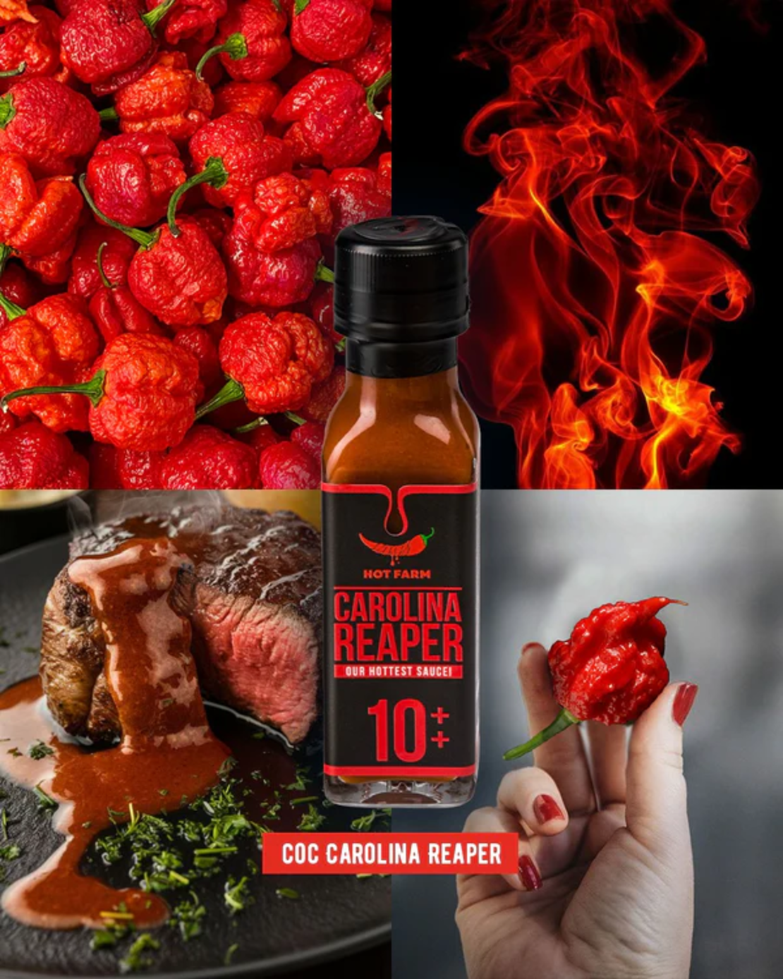 Сос Carolina Reaper, 100 мл. Люта Ферма