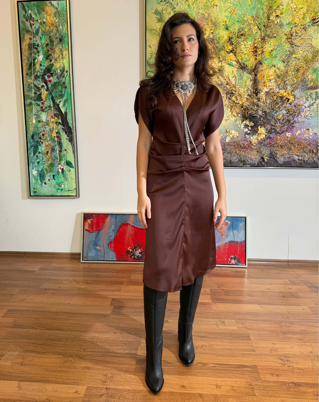 Миди рокля VICTORIA